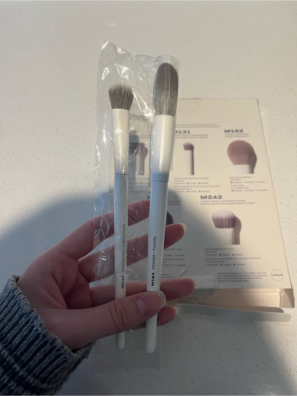 Set of Two Morphe Makeup Brushes - Powder & Concealer